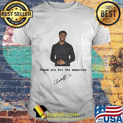 Rip Black Panther 1977-2020 thank you for the memories signature shirt