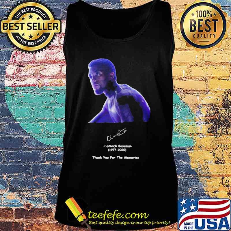 Rip black panther chadwick Boseman 1977 2020 thank you for the memories signature s Tank top Rip black panther chadwick Boseman 1977 2020 thank you for the memories signature s Tank top