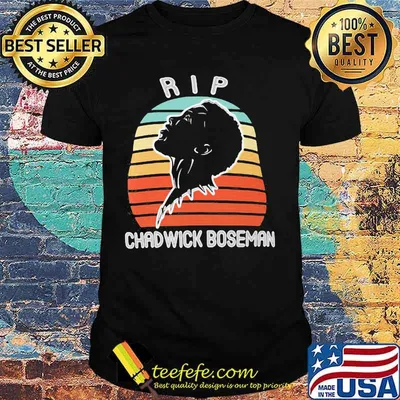 Rip black panther chadwick boseman vintage retro shirt