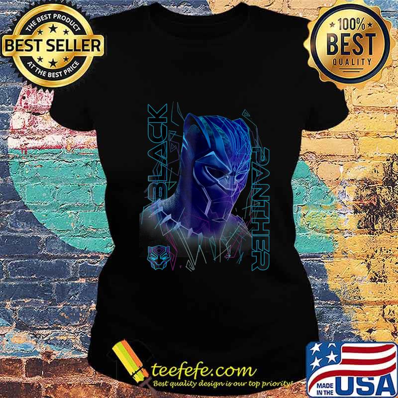 Rip Black Panther Marvel Black Panther Movie Geo Tech Purple Portrait Shirt Ladies tee Rip Black Panther Marvel Black Panther Movie Geo Tech Purple Portrait Shirt Ladies tee