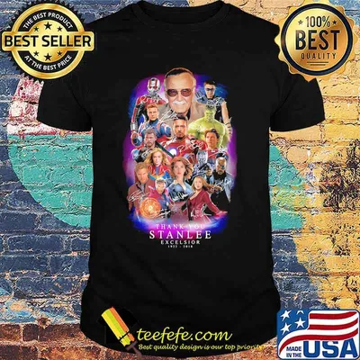 RIP Black Panther Marvel heroes thank you stan lee excelsior 1922 2018 signatures shirt