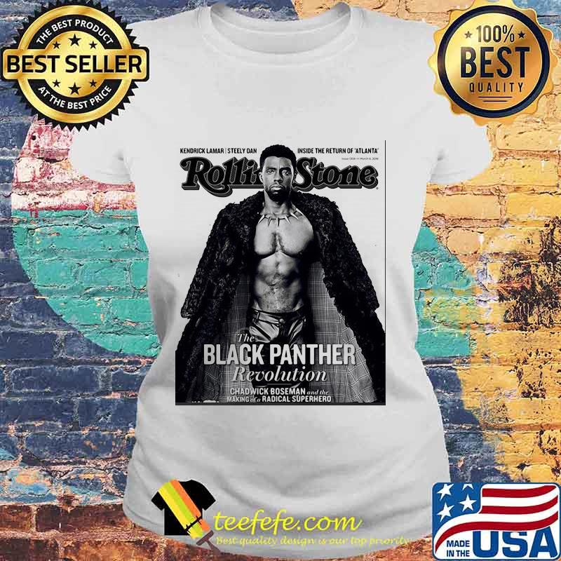 Rip Black Panther Recolution Rolling Stone Chadwick Boseman s Laides tee Rip Black Panther Recolution Rolling Stone Chadwick Boseman s Laides tee