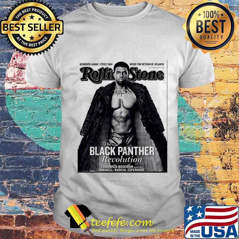 Rip Black Panther Recolution Rolling Stone Chadwick Boseman shirt Rip Black Panther Recolution Rolling Stone Chadwick Boseman shirt