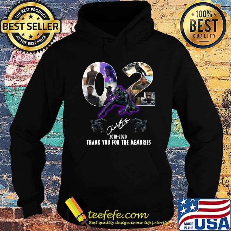 Rip Chadwick Boseman Black Panther 02 year 2018-2020 thank you for the memories signature s Hoodie Rip Chadwick Boseman Black Panther 02 year 2018-2020 thank you for the memories signature s Hoodie