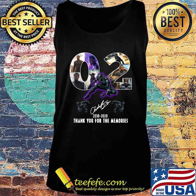 Rip Chadwick Boseman Black Panther 02 year 2018-2020 thank you for the memories signature s Tank top Rip Chadwick Boseman Black Panther 02 year 2018-2020 thank you for the memories signature s Tank top