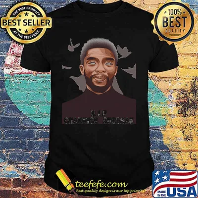Rip chadwick Boseman black panther actor art shirt