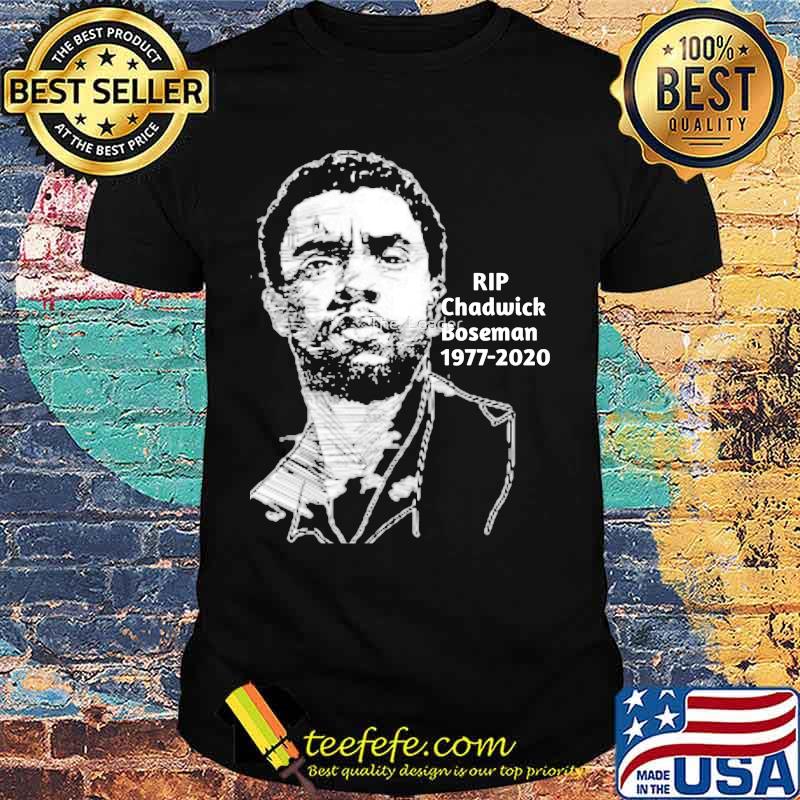 Rip chadwick boseman black panther art 1977 2020 shirt