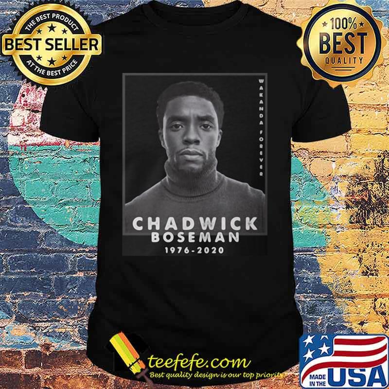 Rip chadwick boseman black panther wakanda forever 1976 2020 shirt