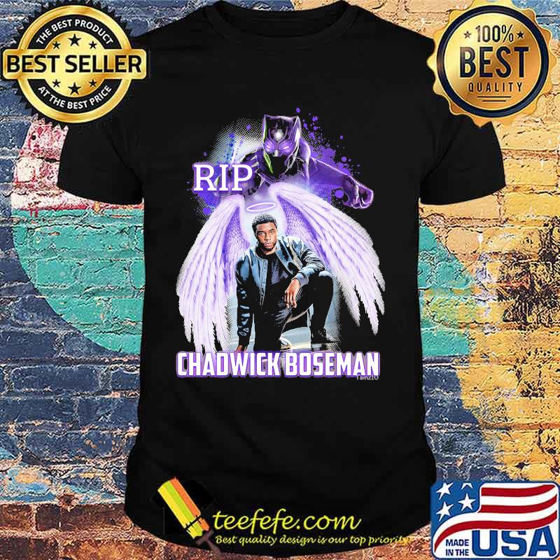 Rip chadwick boseman black panther wing angel shirt Rip chadwick boseman black panther wing angel shirt