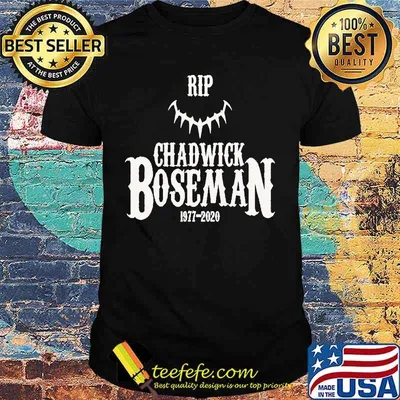 Rip chadwick boseman marvel heroes black panther actor 1977 2020 shirt