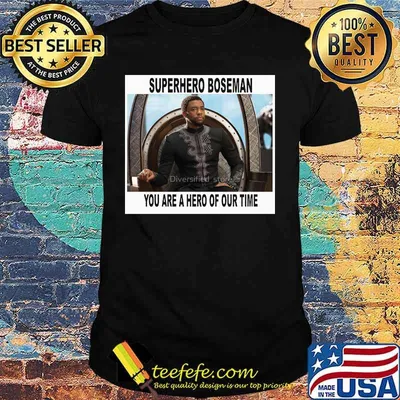 RIP Marvel heroes black panther chadwick superhero you are a hero of our time shirt