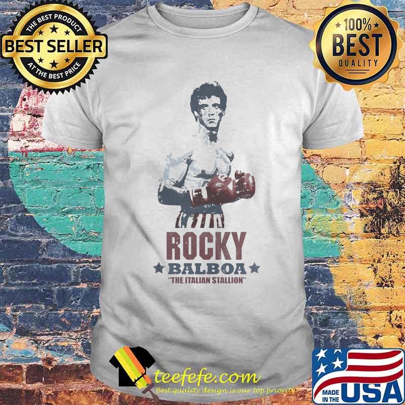 Rocky balboa boxing the italian stallion stars shirt Rocky balboa boxing the italian stallion stars shirt