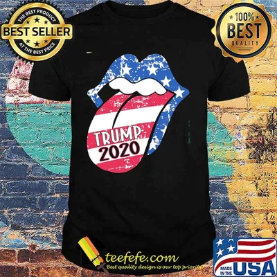 Rolling stones trump 2020 american flag independence day shirt