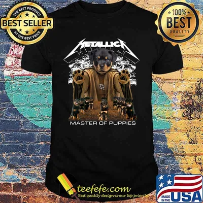 Rottweiler metallica master of puppies shirt