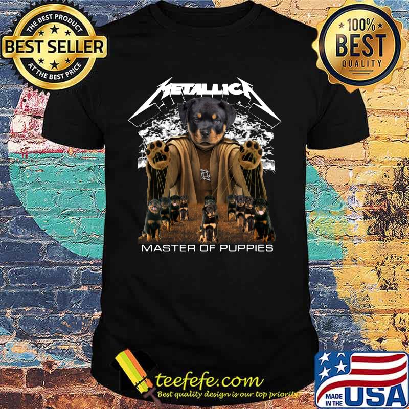 Rottweiler metallica master of puppies shirt