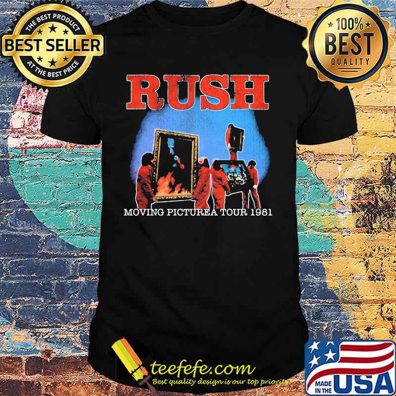 Rush band moving pictures tour 1981 shirt