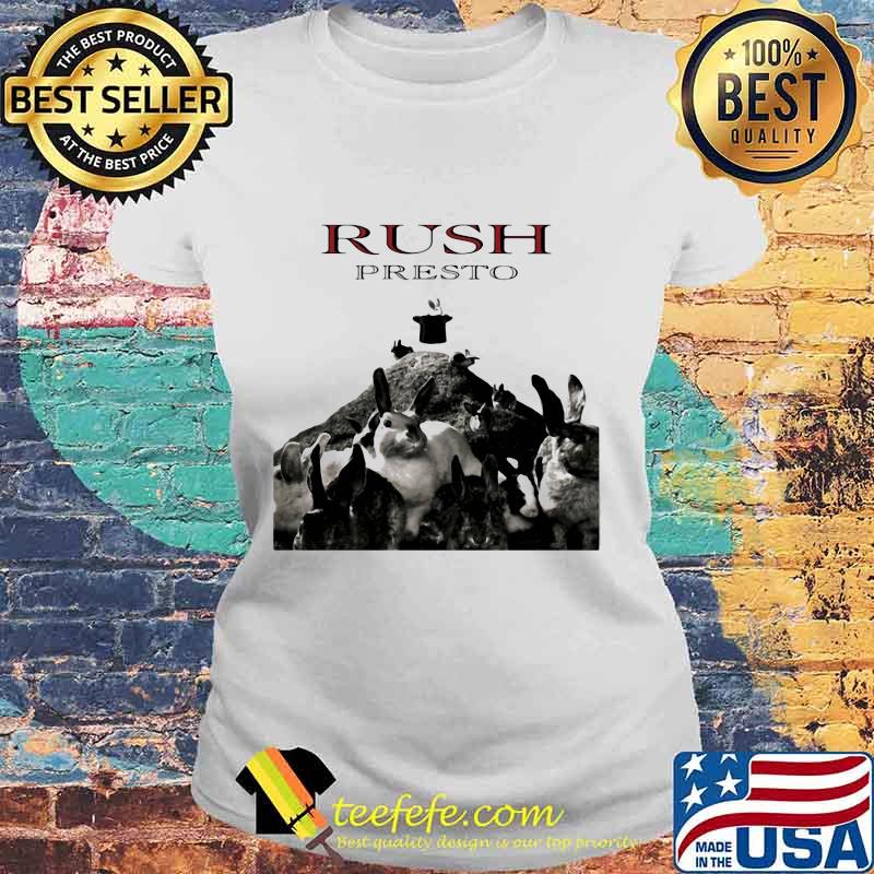 Rush band presto rabbit s Laides tee Rush band presto rabbit s Laides tee