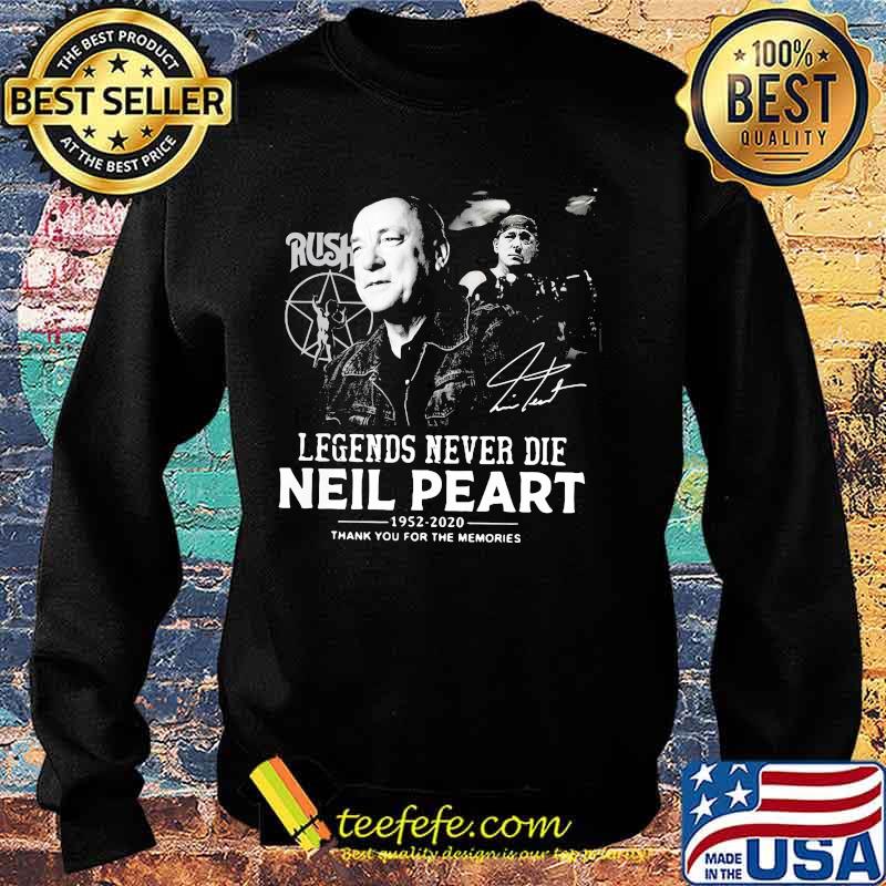Rush legends never die neil peart 1952 2020 thank you for the memories signatures s Sweater Rush legends never die neil peart 1952 2020 thank you for the memories signatures s Sweater