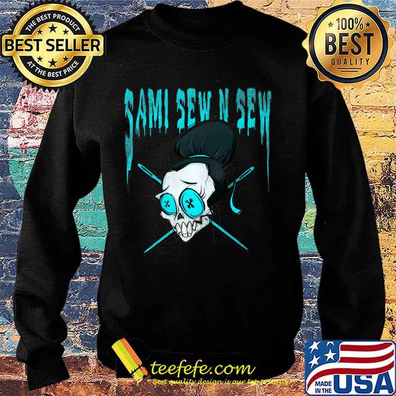 Sami Sew n Sew Skull Premium T-Shirt Sweater Sami Sew n Sew Skull Premium T-Shirt Sweater
