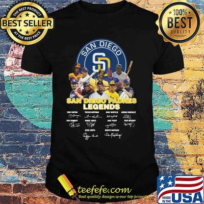 San diego padres legends baseball signatures shirt