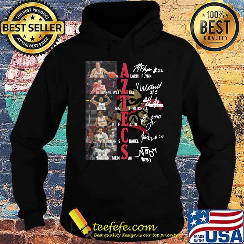 San diego state aztecs men's basketball players signatures s Hoodie San diego state aztecs men's basketball players signatures s Hoodie