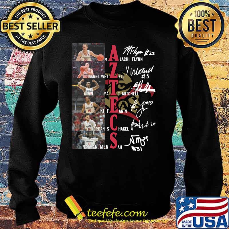 San diego state aztecs men's basketball players signatures s Sweater San diego state aztecs men's basketball players signatures s Sweater