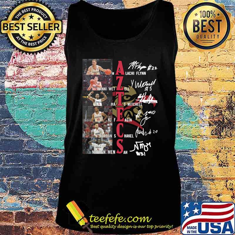 San diego state aztecs men's basketball players signatures s Tank top San diego state aztecs men's basketball players signatures s Tank top