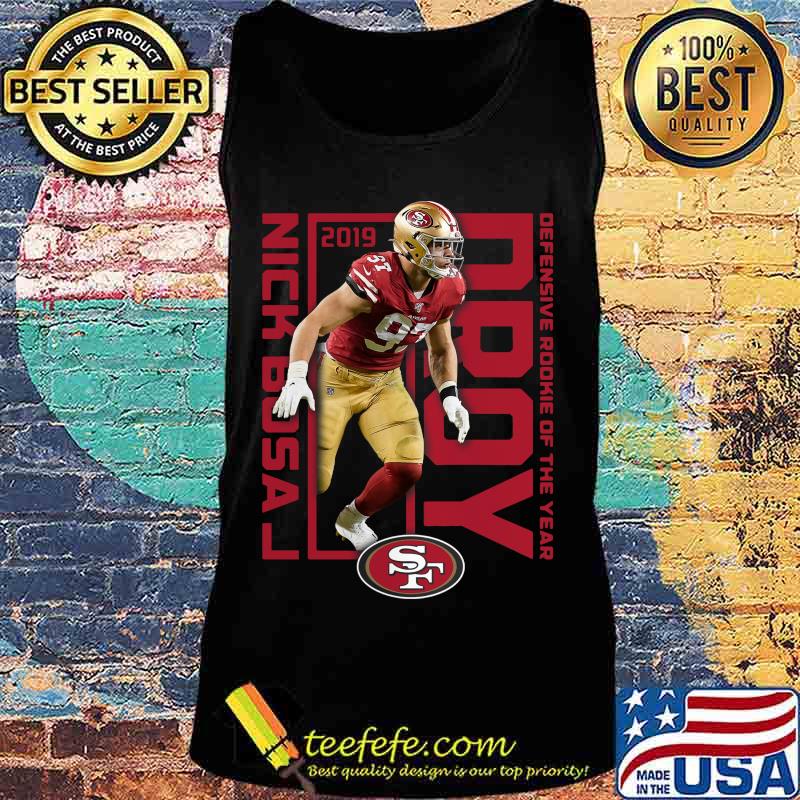 San francisco 49ers 2019 nick bosa drop defensive rookie of the year s Tank top San francisco 49ers 2019 nick bosa drop defensive rookie of the year s Tank top