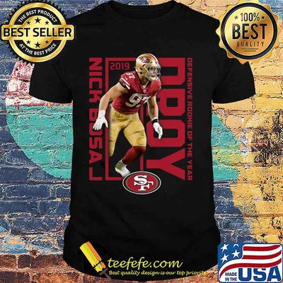 San francisco 49ers 2019 nick bosa drop defensive rookie of the year shirt