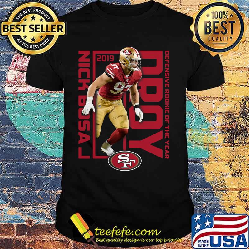 San francisco 49ers 2019 nick bosa drop defensive rookie of the year shirt San francisco 49ers 2019 nick bosa drop defensive rookie of the year shirt