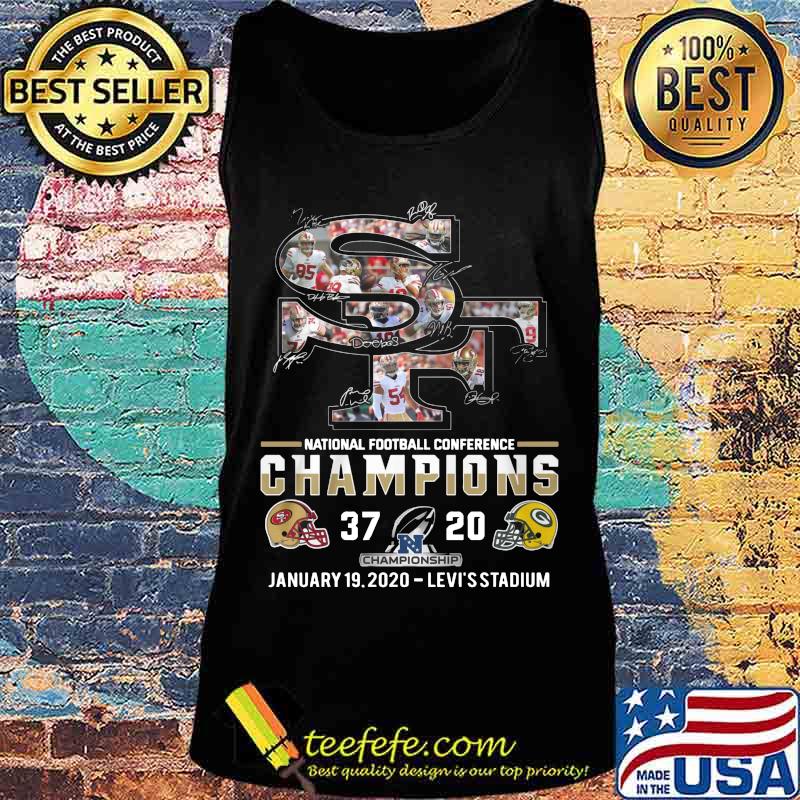 San francisco 49ers national football conference champions signatures s Tank top San francisco 49ers national football conference champions signatures s Tank top