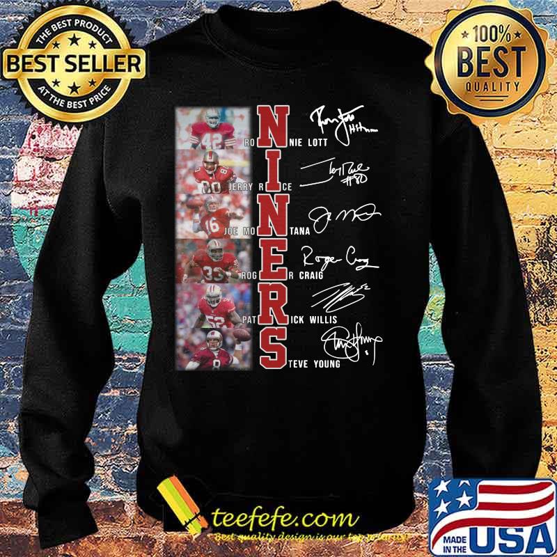 San francisco 49ers niners football players signatures s Sweater San francisco 49ers niners football players signatures s Sweater