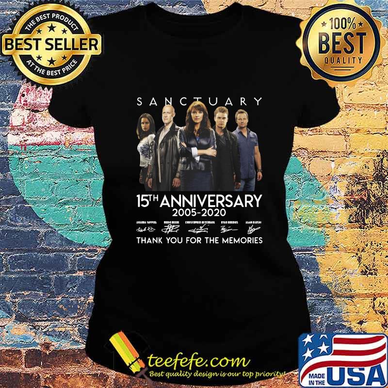 Sanctuary 15th anniversary 2005 2020 signature thank you for the memories s Ladies tee Sanctuary 15th anniversary 2005 2020 signature thank you for the memories s Ladies tee
