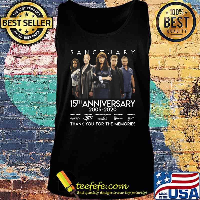 Sanctuary 15th anniversary 2005 2020 signature thank you for the memories s Tank top Sanctuary 15th anniversary 2005 2020 signature thank you for the memories s Tank top