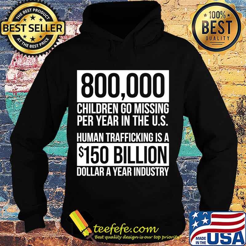 Save Our Children End Child Trafficking Awareness Stats T-Shirt Hoodie Save Our Children End Child Trafficking Awareness Stats T-Shirt Hoodie