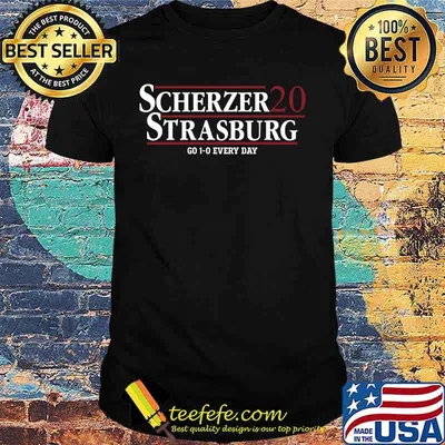 Scherzer strasburg 2020 go 1-0 everyday shirt