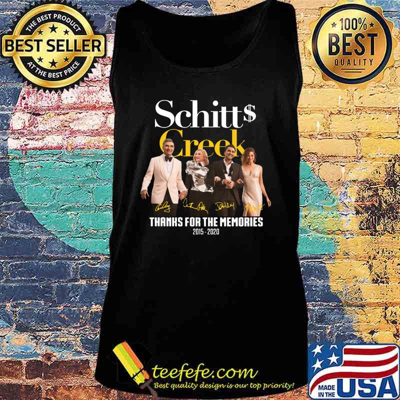 Schitt's creek 2015 2020 thank you for the memories signatures s Tank top Schitt's creek 2015 2020 thank you for the memories signatures s Tank top