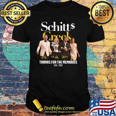 Schitt's creek 2015 2020 thank you for the memories signatures shirt