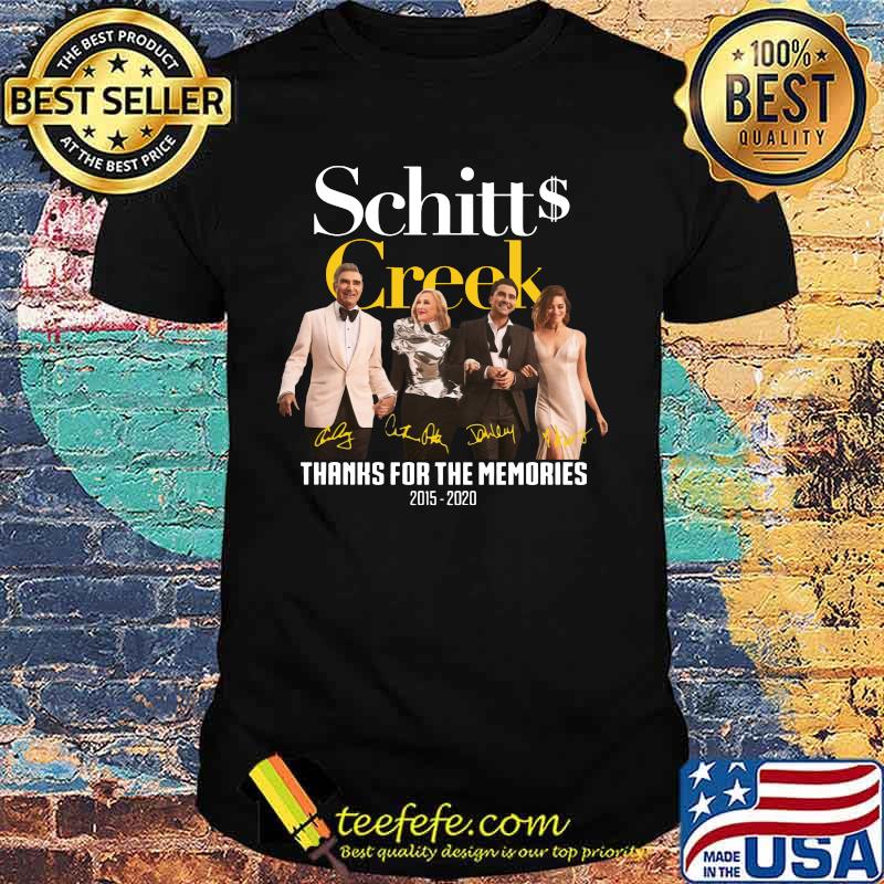 Schitt's creek 2015 2020 thank you for the memories signatures shirt Schitt's creek 2015 2020 thank you for the memories signatures shirt