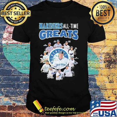 Seattle mariners baseball all time greats signatures shirt