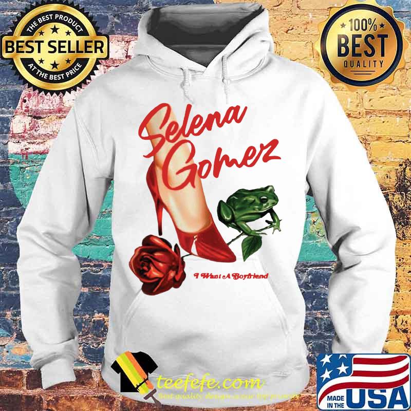 Selena gomez i want a boyfriend rose high heels and frog s Hoodie Selena gomez i want a boyfriend rose high heels and frog s Hoodie