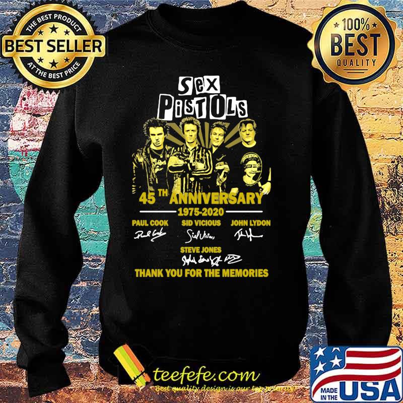 Sex pistols 45th anniversary 1975 2020 thank you for the memories signatures s Sweater Sex pistols 45th anniversary 1975 2020 thank you for the memories signatures s Sweater