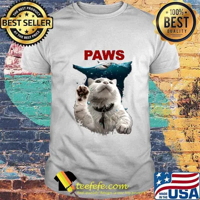 Shark and cat paws shirt