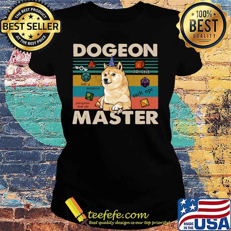 Shiba inu dogeon master vintage retro s Ladies tee Shiba inu dogeon master vintage retro s Ladies tee