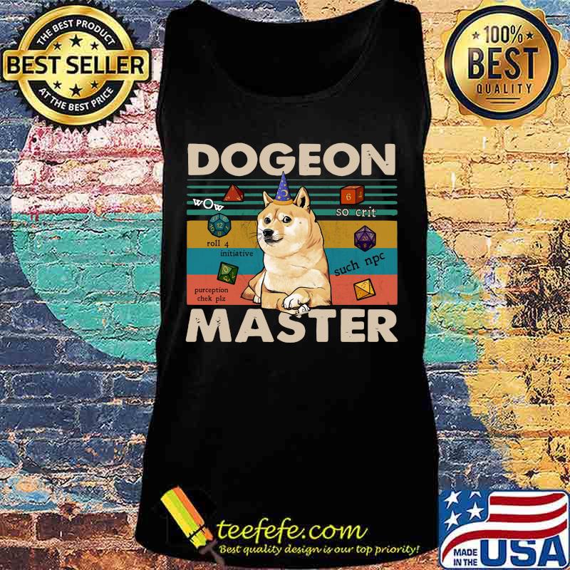 Shiba inu dogeon master vintage retro s Tank top Shiba inu dogeon master vintage retro s Tank top