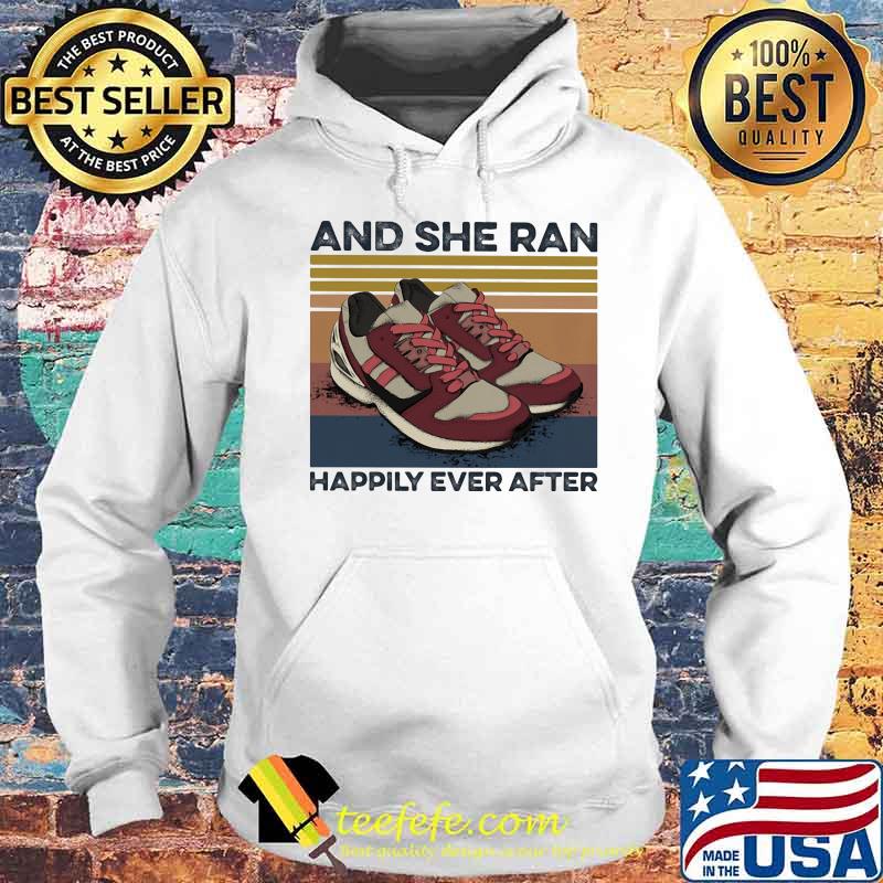 Shoes and she ran happily ever after vintage retro s Hoodie Shoes and she ran happily ever after vintage retro s Hoodie