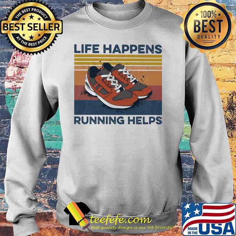 Shoes life happens running helps vintage retro s Sweater Shoes life happens running helps vintage retro s Sweater