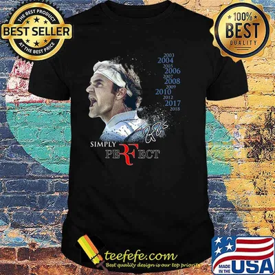 Simply perfect badminton player signature shirt