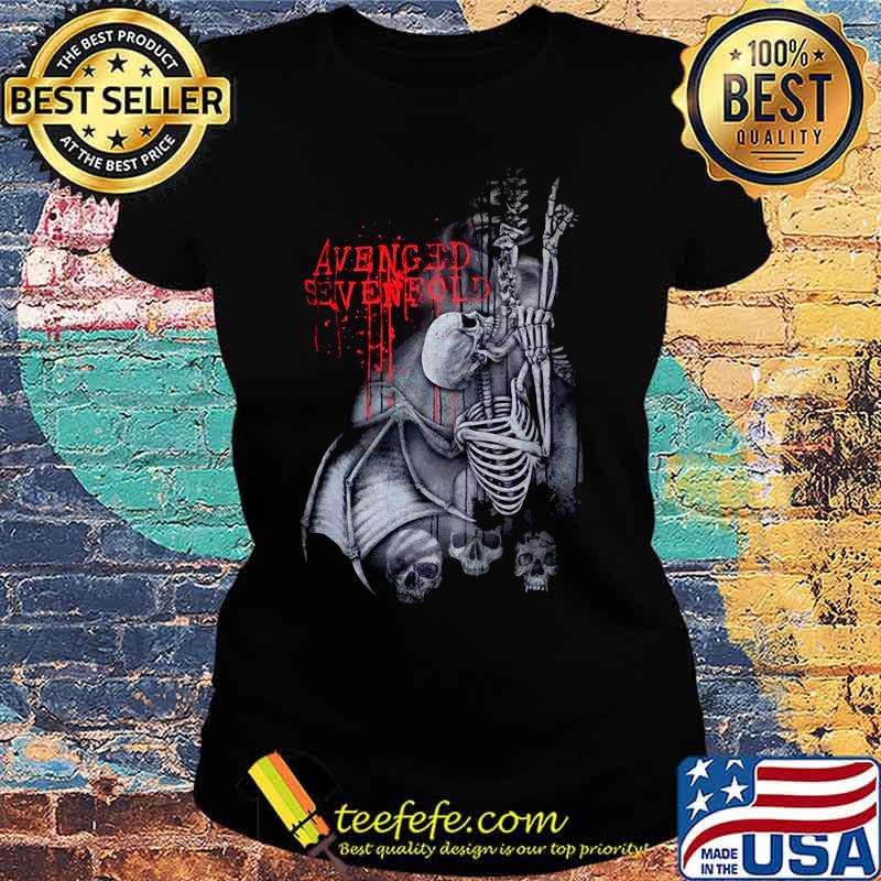 Skeleton bat avenged sevenfold s Ladies tee Skeleton bat avenged sevenfold s Ladies tee