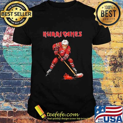Skeleton carolina hurricanes player hockey heart logo shirt